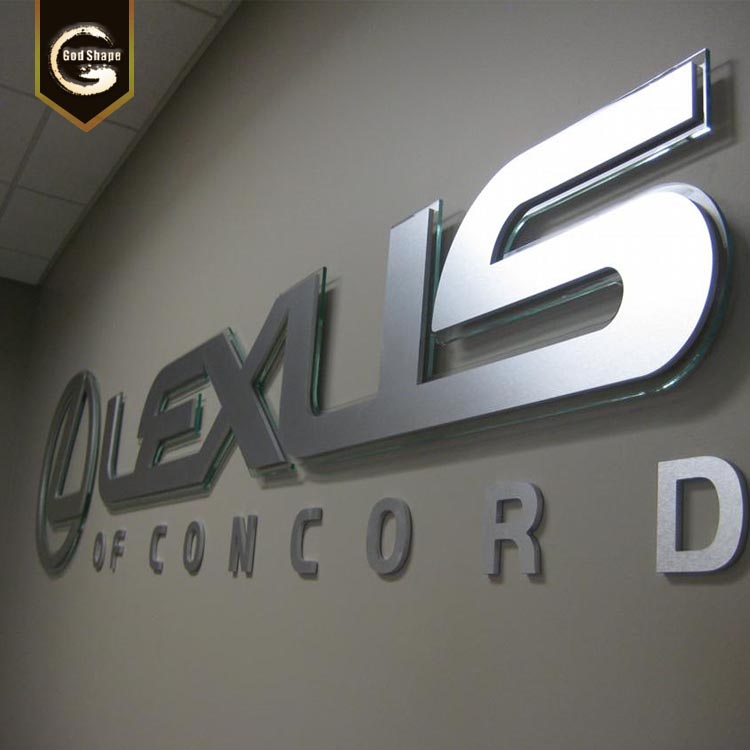 Office room plaque wall mount UV print wayding indoor directional signage