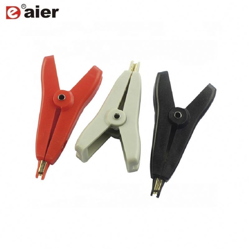 20A Colorful Plastic Gold Plated Alligator Clamp Mini Alligator Clips