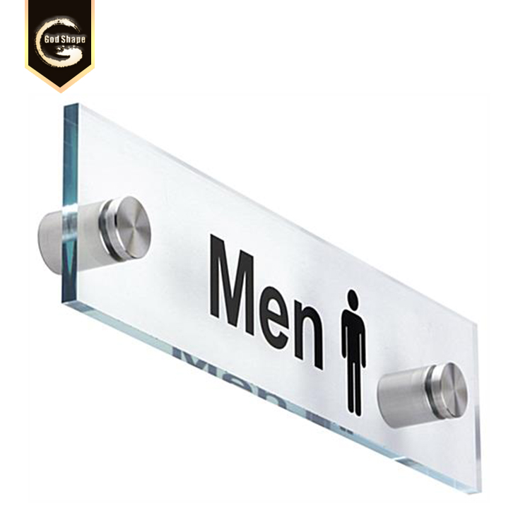 Indoor signage metal sign custom fashion decorative metal office door 3D nameplates