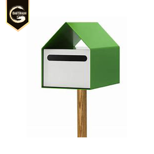 Custom Stainless Steel Mailboxes Free Standing  Anti Theft Metal Letterbox Paper Post Mailbox Lock