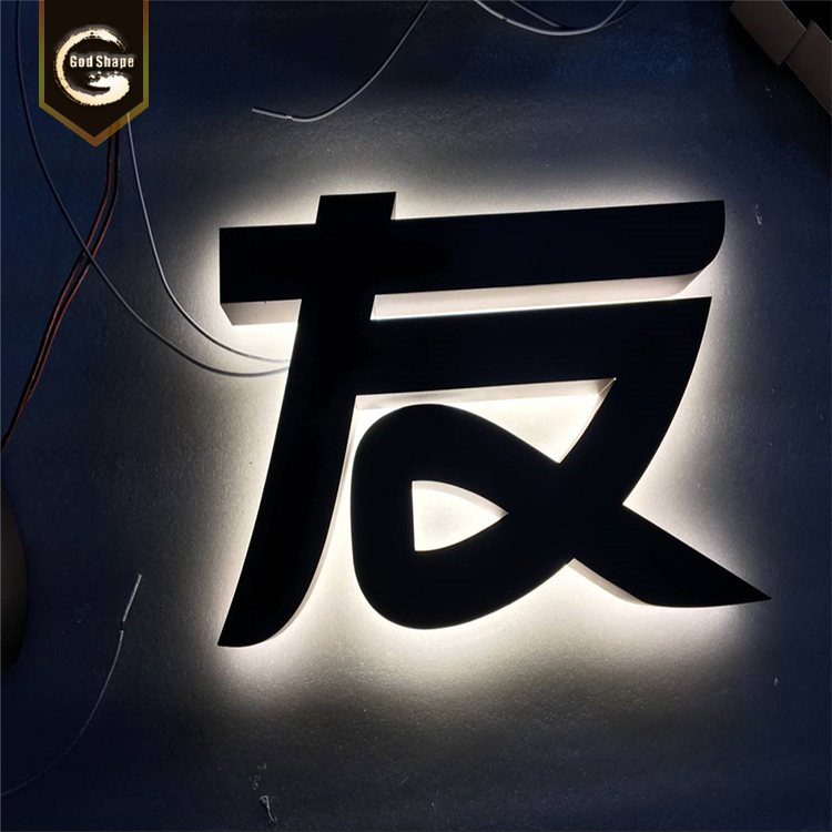 3d lettering Illuminated Acrylic Backlit Letters with Face of Acrylic of Metal or Acrylic Mounted onto the Wall