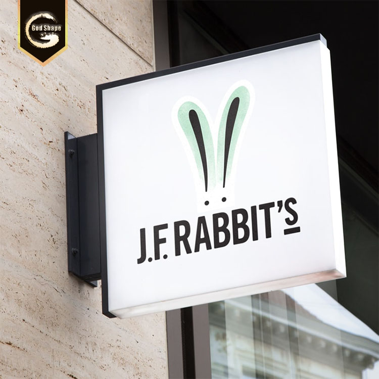 Factory Wall Mount High Quality square Frontlit advertising LED Backlit Advertising led Light box sign