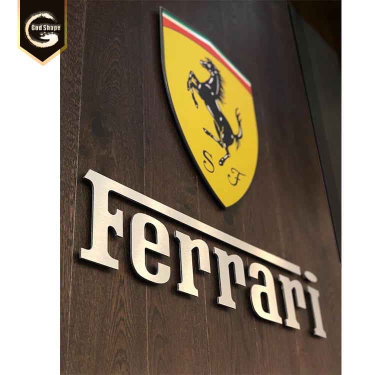 Wall mount 3d light box letter sign ABS plastic 3d chrome letter and numbers