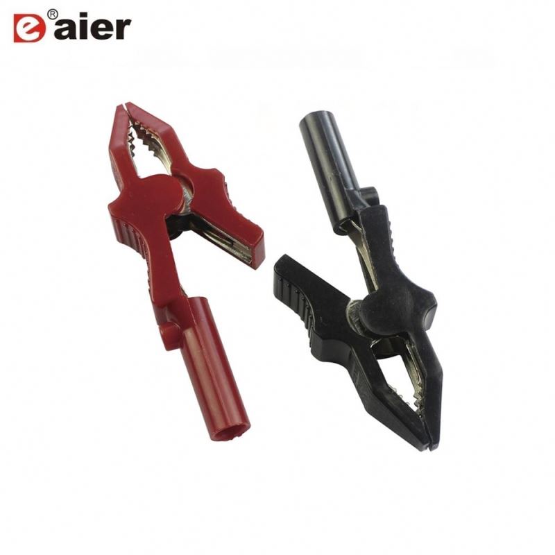 40A Electrical Insulated Crocodile Clip Copper Big Alligator Clips