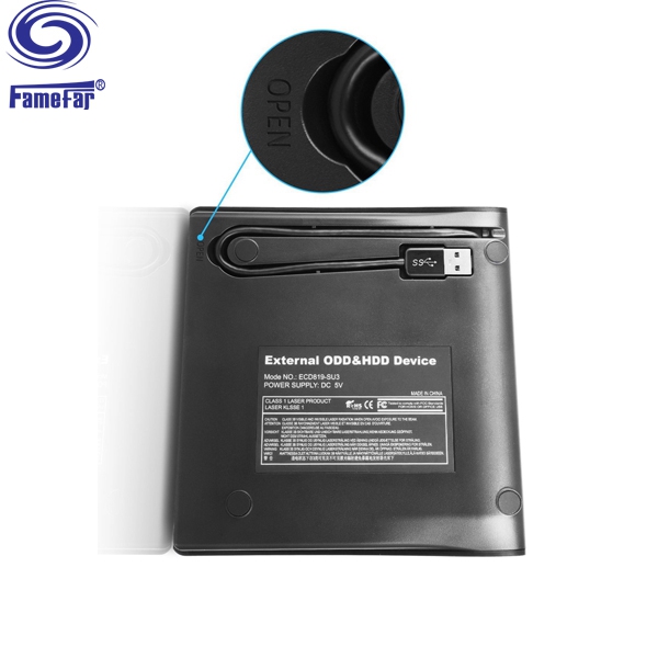 Portable Slim tray loading blu ray dvd drive External USB DVDROM DVDRW Burner Writer For Laptop Netbook PC