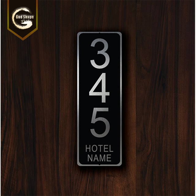 Factory Price Customer Made Metal Office Name Desk Plate Room Street Number Hotel Display Sign