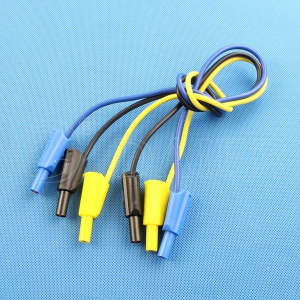 24A 30VDC Safety Speaker Test Male To Male 4MM Banana Plug Cable Wire
