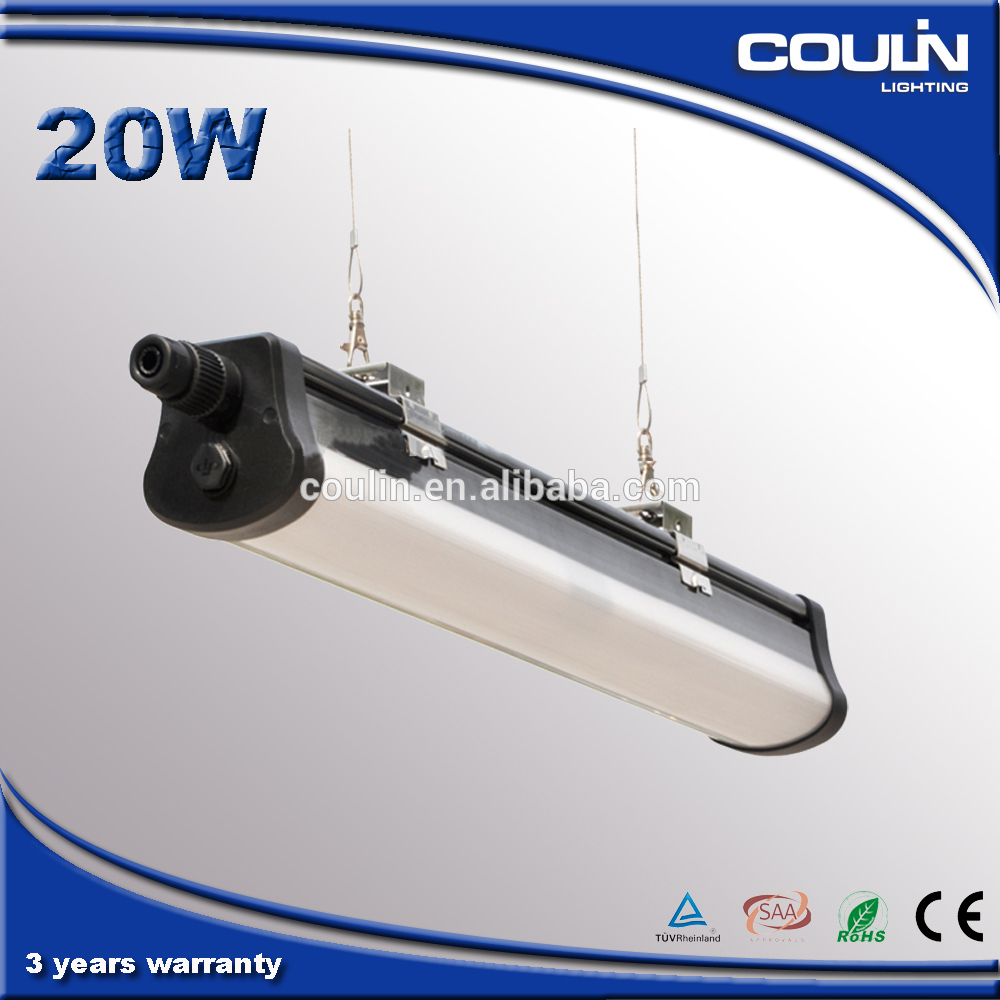 Coulin Epistar SMD2835 20W 40W 60W 600mm 1200mm 1500mm IP65 led tri-proof light fixture