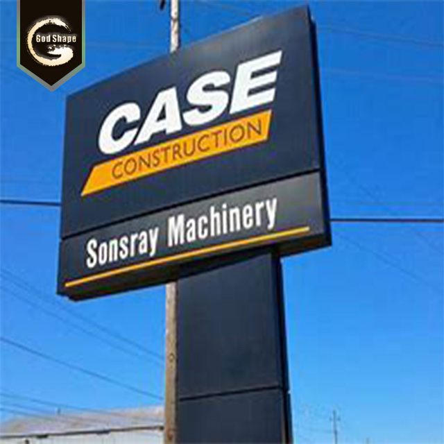 Factory Free Standing School Real Estate Signage Metal Acrylic Advertising High Quality Pylon Sign