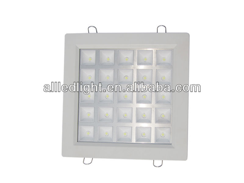 25x1w Aluminium housing square LED panel light with led high power