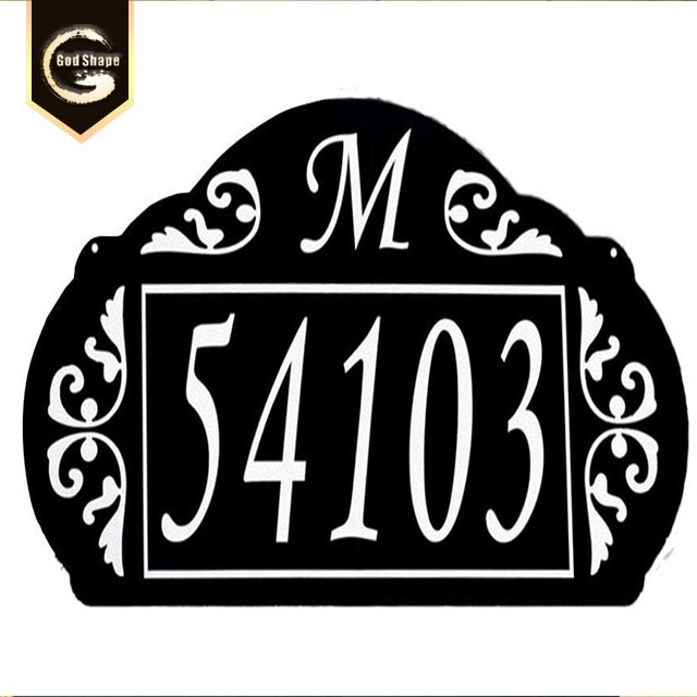 Wholesale Custom wall metal sign metal brass steel plaque with wood vinyl