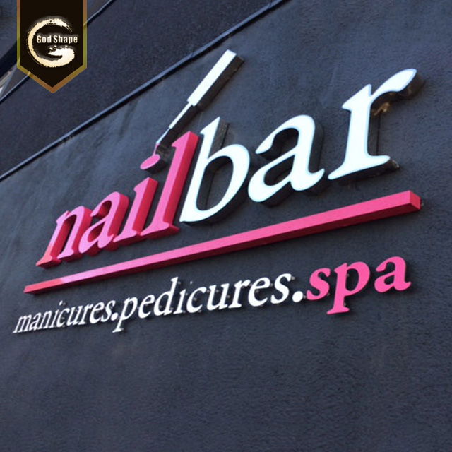 Flat Laser Cut 3D Acrylic Letters Sign & Logo For Custom Lobby Signs