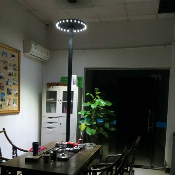 Top round all-in-one CE solar powered garden lights for street/square/park lighting(JR-CP98)