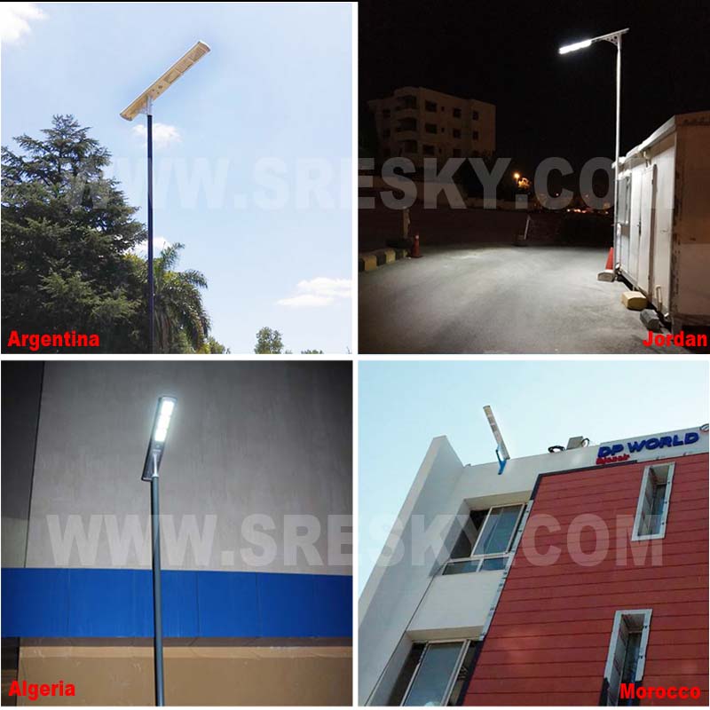 Outdoor Roadway/Parking Lot/ street lights 50w led solar power street light pole