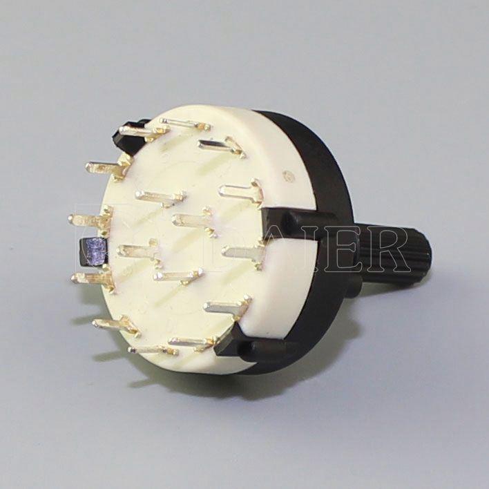 0.15A 250VAC Round 3 Speed Rotary Fan Switch