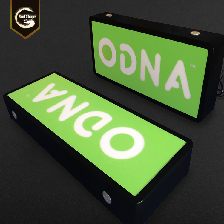 Acrylic metal letter lightbox outdoor shop lightbox