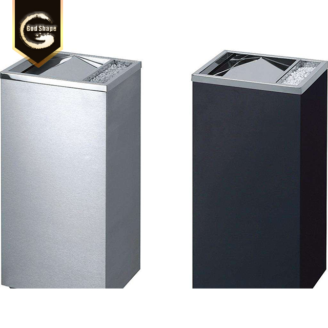 Advertising Recycling Outdoor Stainless Steel Garbage Trash Can