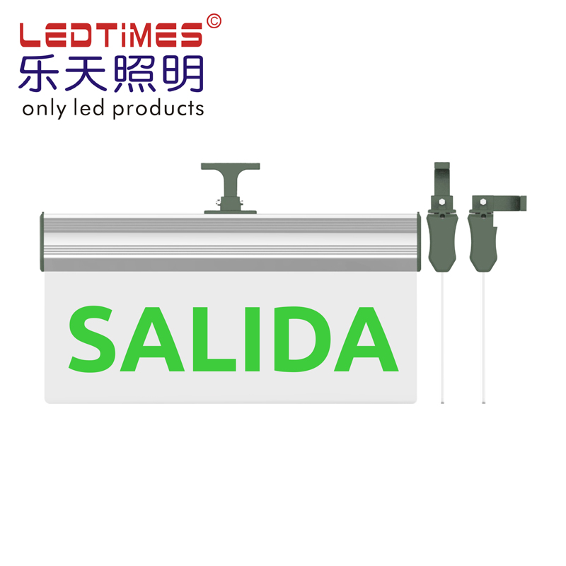 Chile Argentina Mexico selling Hotel safty use Double Sided Green Led Emergency Exit Sign