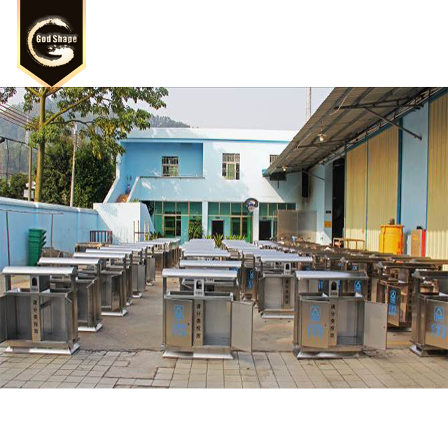 Factory Wholesale Stainless Steel Simple Park Street  Dustbin Office Apartment Trash Can Garbage Waste Dustbin