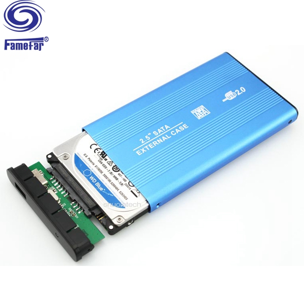 Factory selling USB2.0 SATA external storage enclosure box HDD Case