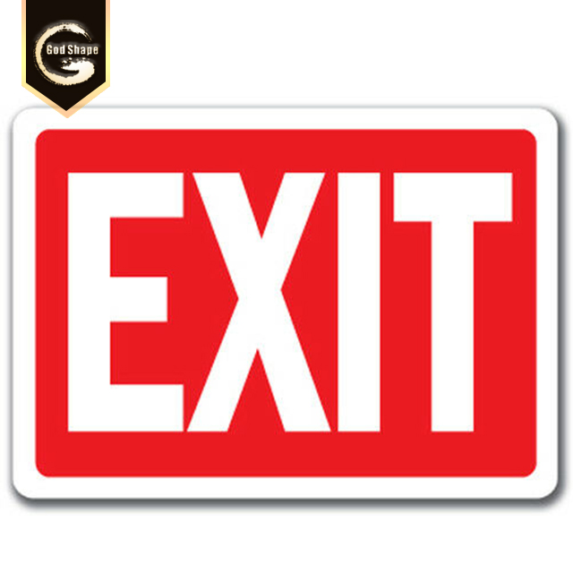 Square Wall Mount Advertising Exit led Light Box Sign