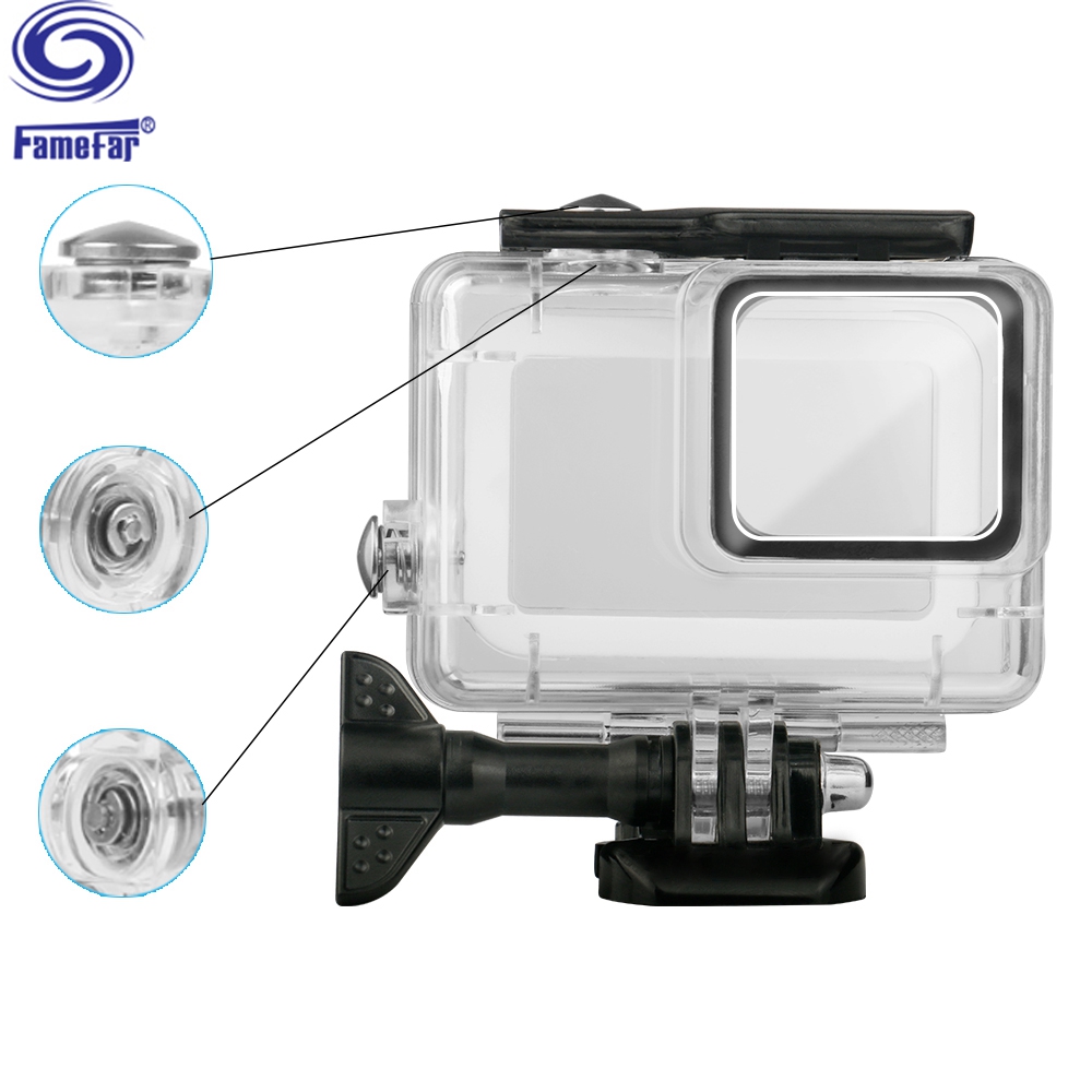 Waterproof Camera Housing Case Underwater Protector Case Cover Housing Shell Camera Accessories for GoPro Hero 7 Camera