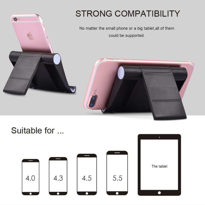 Universal novelty foldable mobile phone tablet stand,PC material cell phone holder for desk