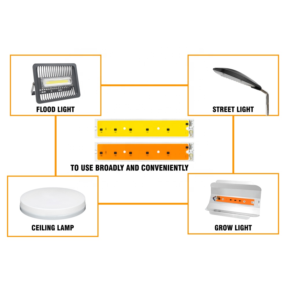 6000-6500K 220v driverless full spectrum floodlight led 50w cob grow lights chip