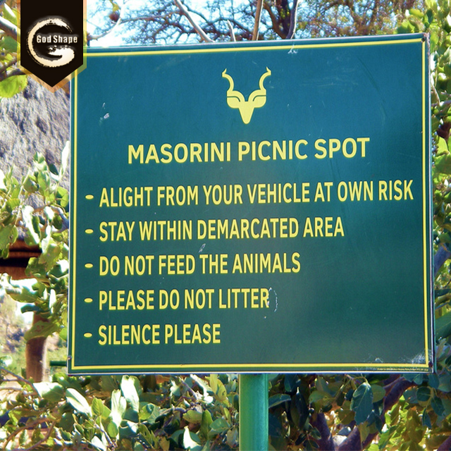 Waterproof Advertising Factory Outdoor Park Scenic School Real Estate Signage Pylon Sign