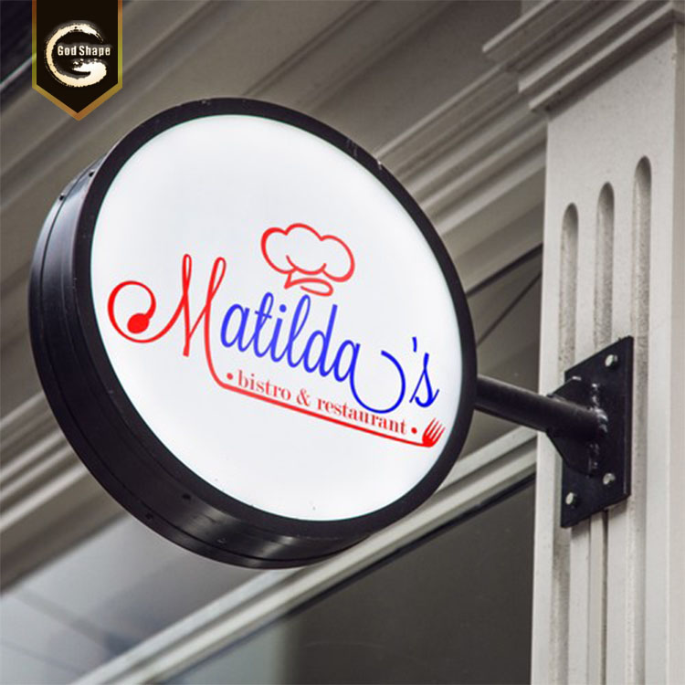 ODM manufacturer led signage outdoor waterproof led light box display sign