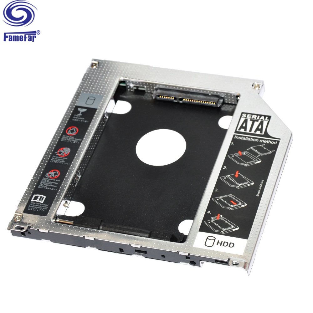 12.7mm 9.5mm Aluminum Universal 4520s disk caddy for 2.5 Hard Drive SSD Case Laptop CD-ROM Optibay