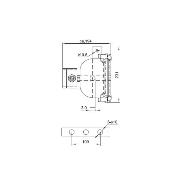 20W Stainless steel body marine LED flood light projector TG67A-L21