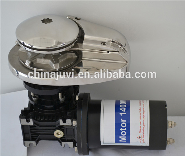 JV711 stainless steel vertical 12v/24v electric boat windlass for fishing