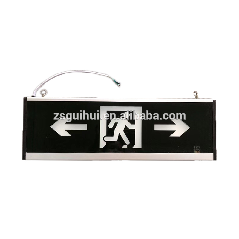 600*200 big AC120/AC277V/60Hz/0.08A battery back-up solar powered exit signs emergency light