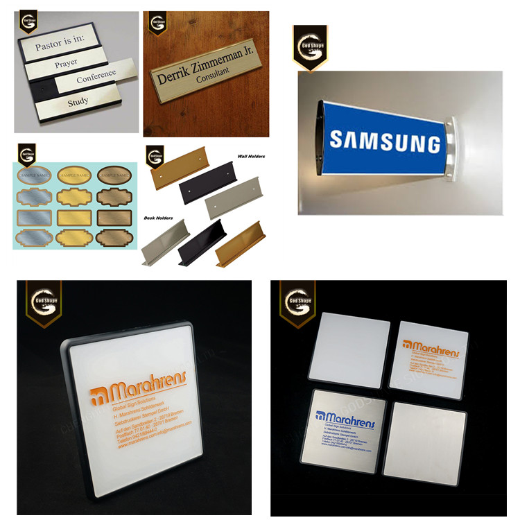 Custom Home  printable Name door  Plates magnetic reusable workstation sign plate