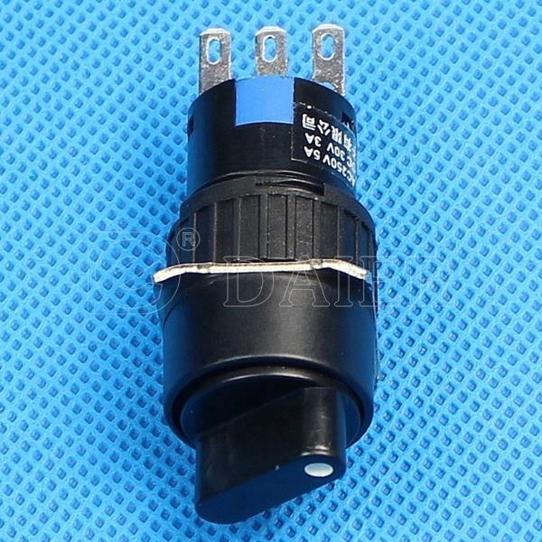 3PIN 2Position ON ON Rotary Push Button Switch 16MM