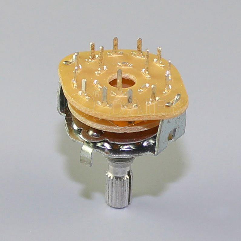0.3A 250VAC 1 Pole 12 Position Mini Rotary Dip Switch