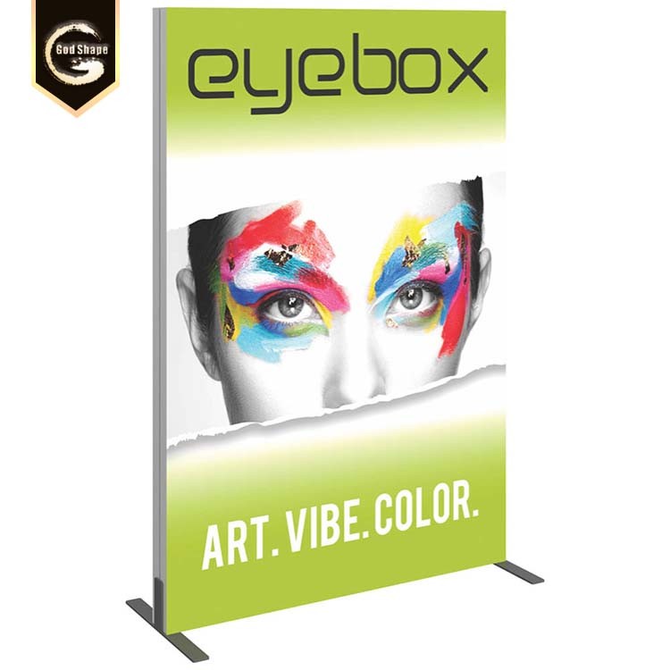 Top sale high quality china advertising standing promotion square 43mm EZ tube lightbox