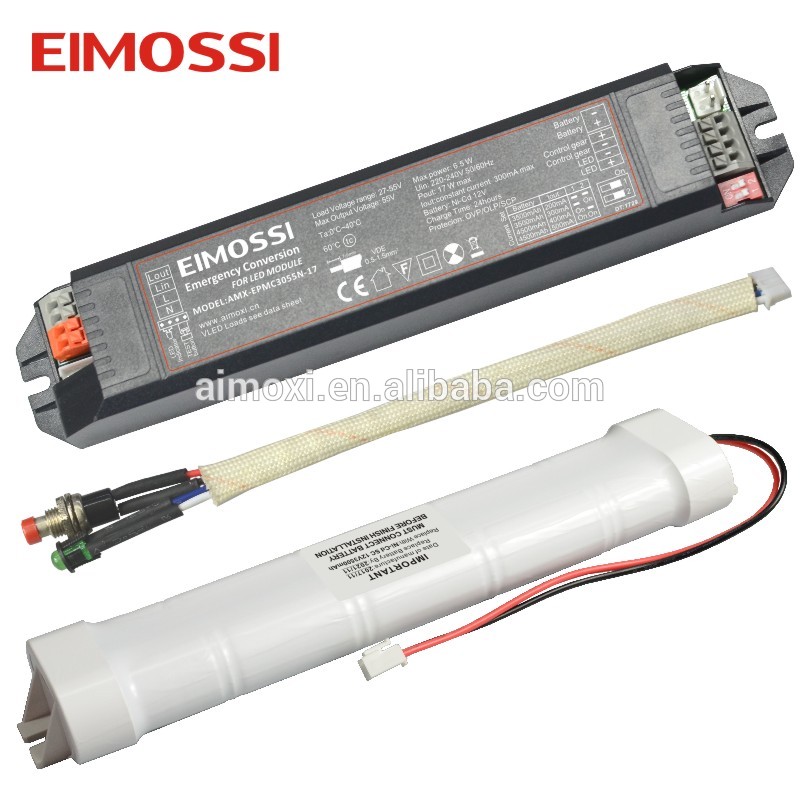 1-3H battery pack led emergency for light 6-60W 0.45A 15-85v