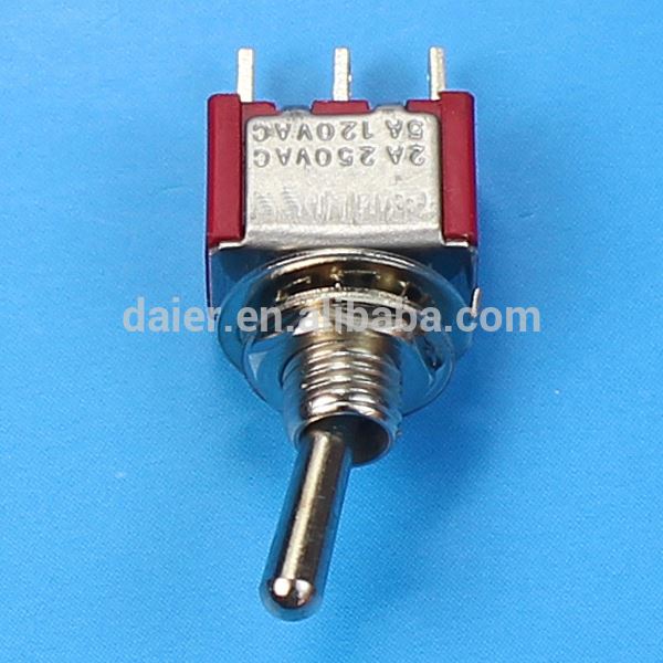 MTS-103 6A 125V SPDT 3Pin 3-Way Miniature Toggle Switch ON-OFF-ON