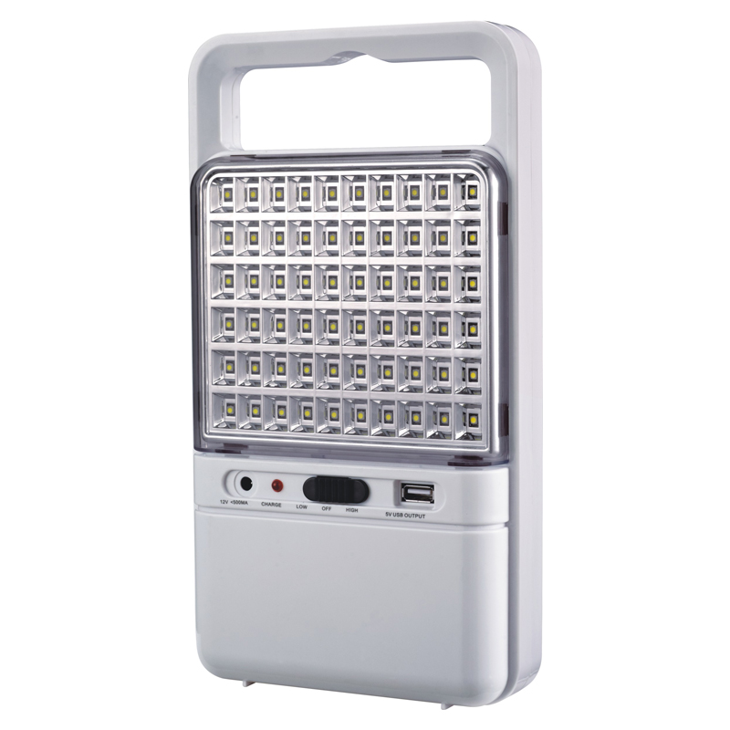 Portable 60 smd leds 6V4.5AH battery Rechargeable LED Lantern with USB