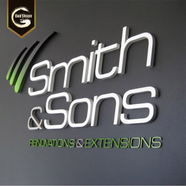 Company Signs Led Acrylic Light Channel Letters Outdoor 3D Acrylic Front Lit LED Shop Sign