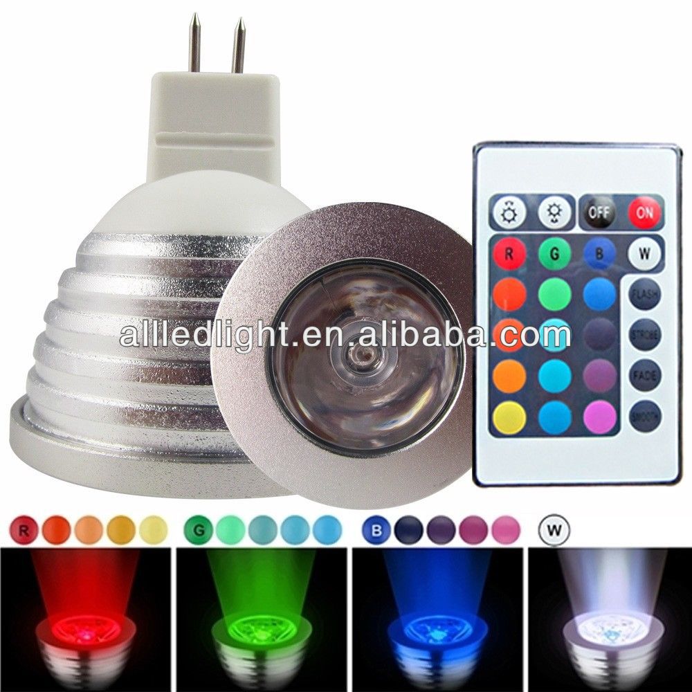 12V MR16 3W rgb spots led