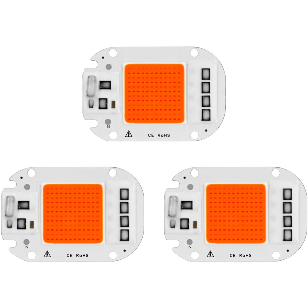 380-780mm Greenhouse 50W lamp Hydroponic Plant Led Grow Light Chip Full Spectrum for Plant Tent