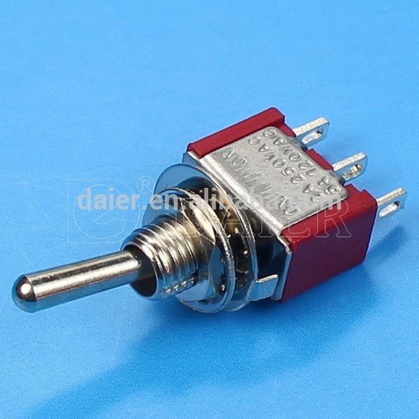 MTS-102 6MM ON ON Locking 2 Position 6A SPDT 3P Toggle Switch
