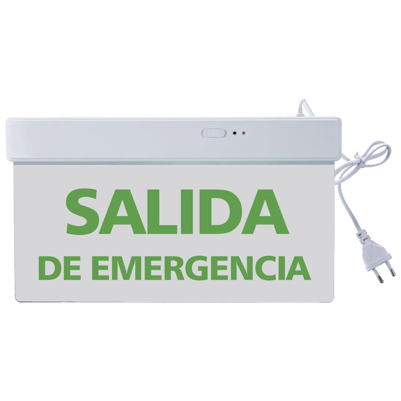 Single or Double Sided hotel use SALIDA Emergencia Led Exit Sign Emergency Light