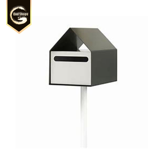 Garden Metal Free Standing Anti Theft Stainless Steel Waterproof Letterbox Paper Post Mailbox Lock