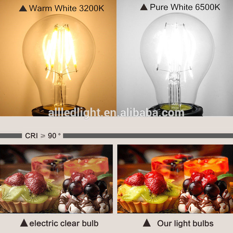 A60 dimmable filament led bulb