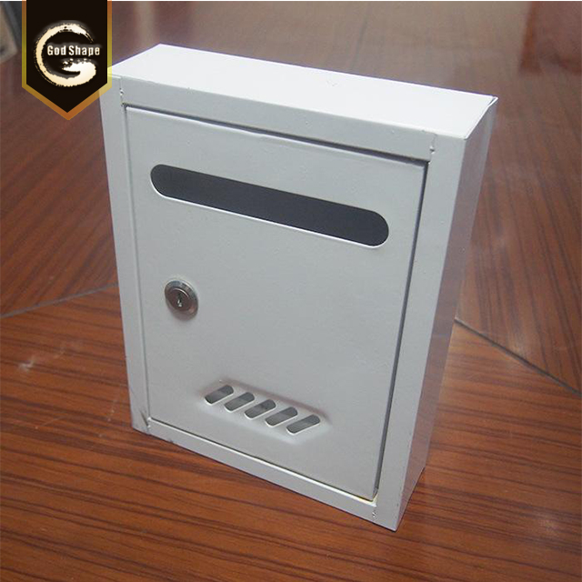 Simple Stainless Steel Metal Residential Mail-Box Home Letters Collector