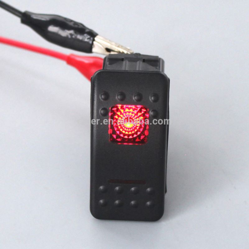Marine Rocker Switch with RED Light